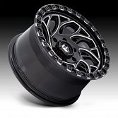 Fuel Runner OR D840 Gloss Black Milled Custom Truck Wheels 2